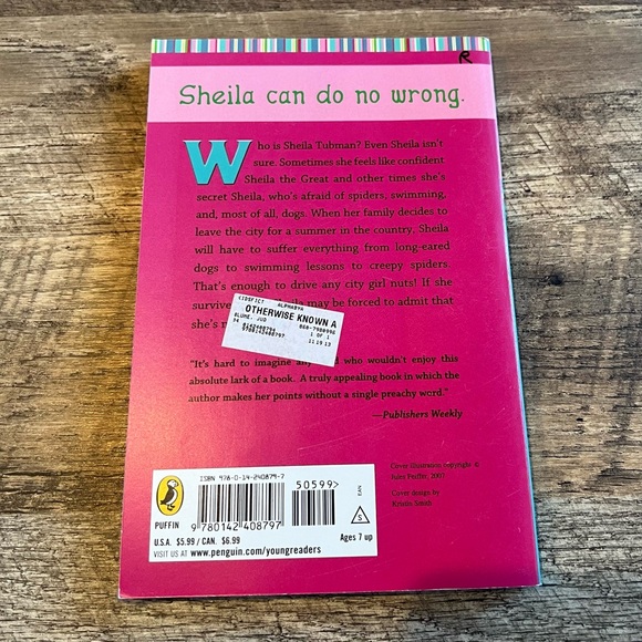 Otherwise Known as Sheila the Great by Judy Blume Paperback Children’s Book - Picture 2 of 2